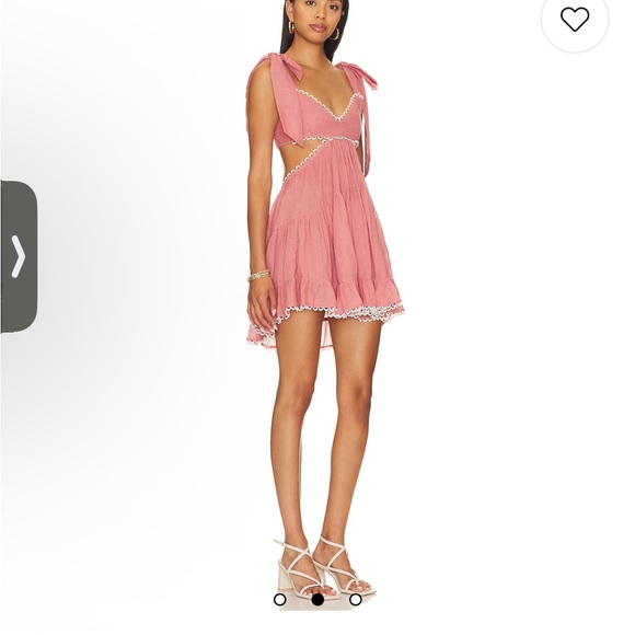 NWT Tularosa Elegant Pink Dress with Bow Details - Picture 2 of 3